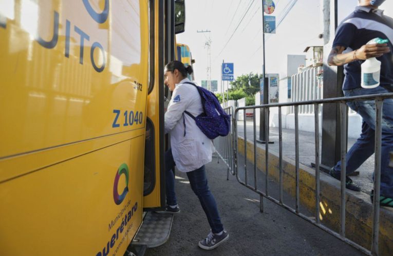 1,154 traslados gratuitos a personal médico mediante el transporte escolar del municipio de Querétaro