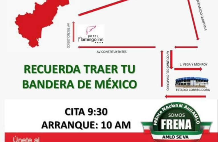 Alistan segunda caravana AntiAMLO en Querétaro