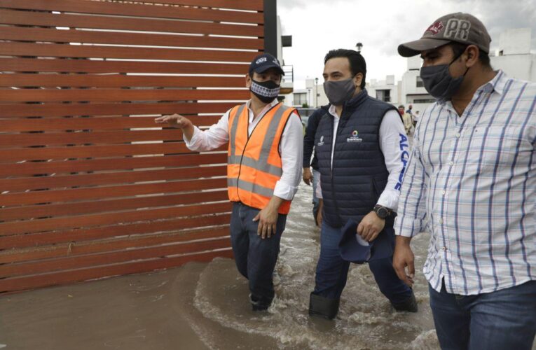 Compromete Luis Nava su apoyo a los afectados por las lluvias de este martes