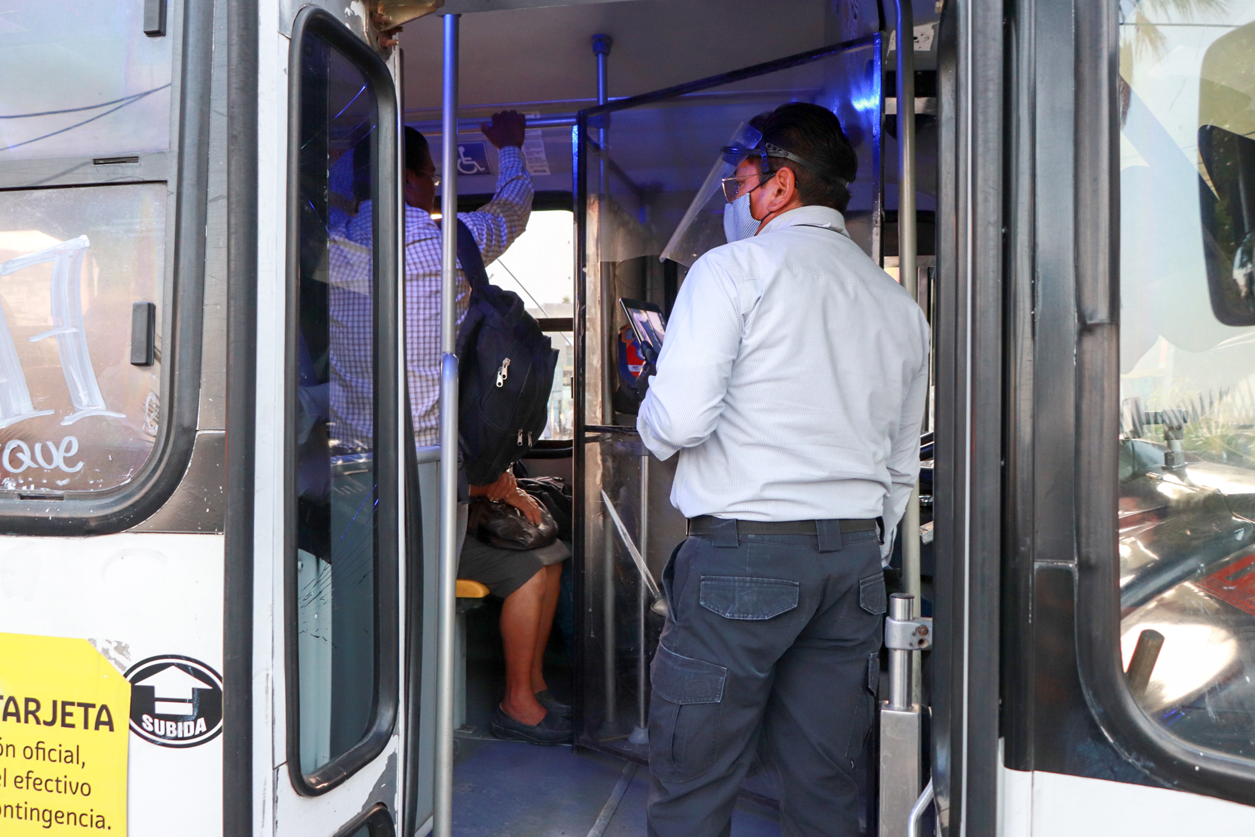 Transporte Público opera con medidas sanitarias para proteger a usuarios y conductores