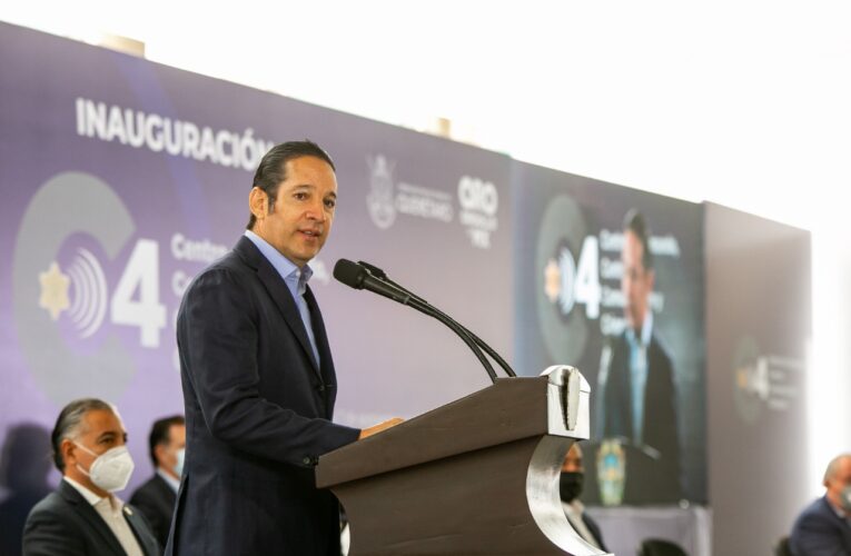 Francisco Domínguez inaugura el ‘C4’ de la Secretaría de Seguridad