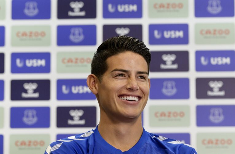 James Rodríguez es presentado como nuevo futbolista del Everton