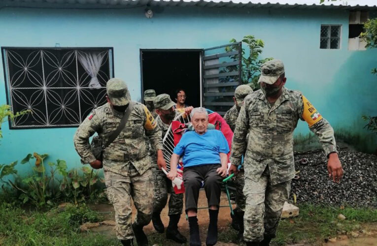 El Ejército Mexicano continúa en los estados de Tabasco, Veracruz y Yucatán, con motivo del Frente Frio 9