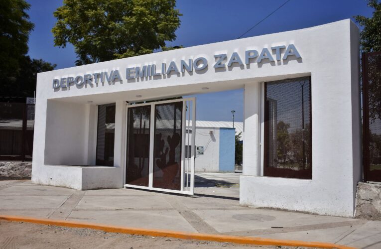 Dignifican Unidad deportiva “Emiliano Zapata” en Corregidora