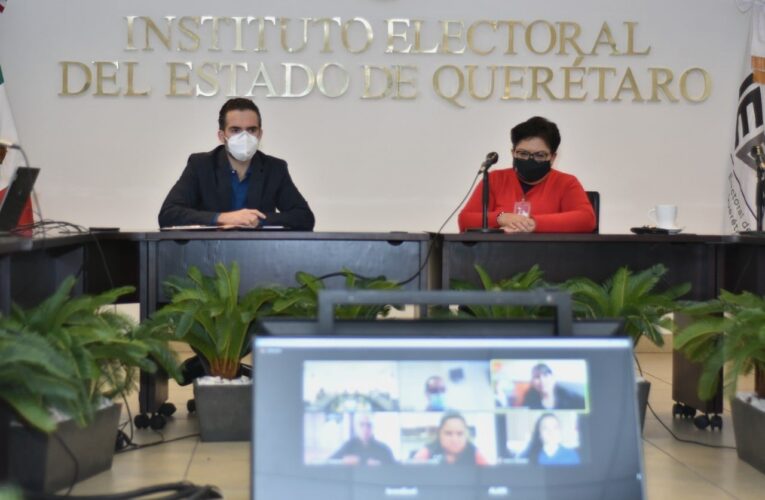 Instituto Electoral de Querétaro realizó rueda de prensa con los 10 candidatos a gubernatura, previo al debate
