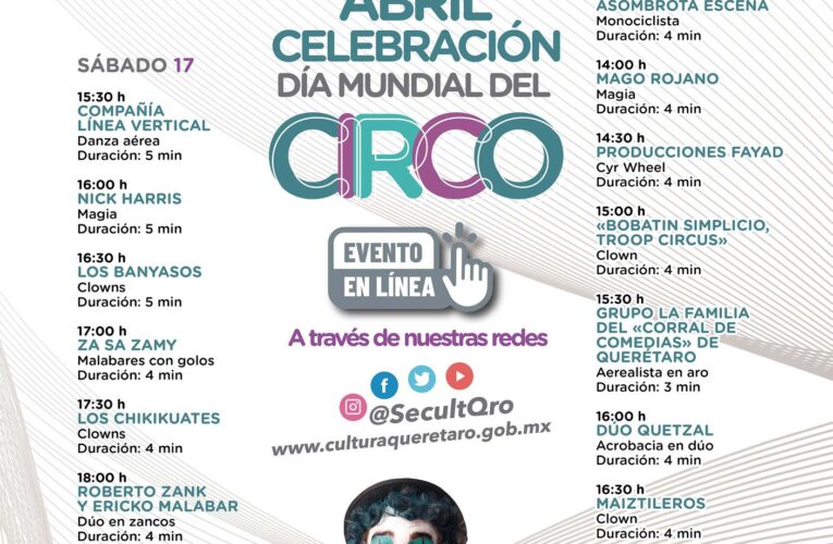 Disfruta de estos espectáculos en línea el fin de semana para disfrutar del día mundial del circo