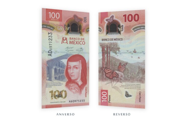 El billete de 100 pesos mexicanos, el mejor del mundo en 2020