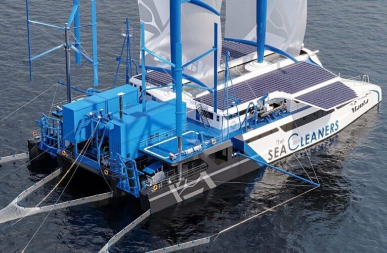 Manta: la embarcación que se alimenta del plástico del mar para navegar