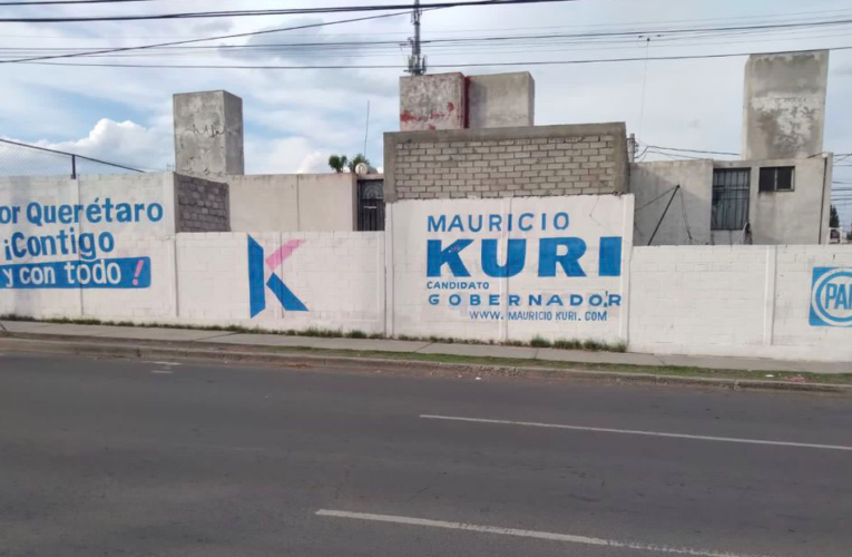 Kuri se compromete a despintar bardas que utilizó durante campaña