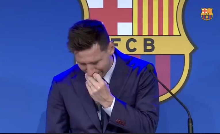 En emotiva rueda de prensa, Messi de despidió del Barça