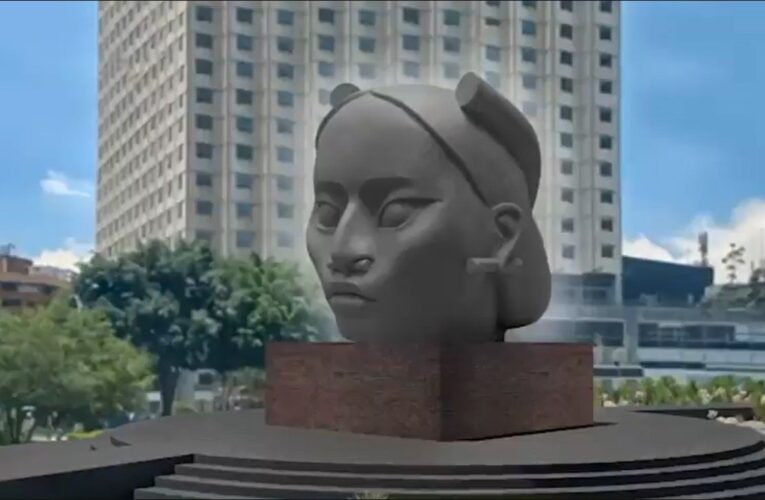 ‘Tlali» la estatua de mujer indígena que suplirá a Colón en Paseo de la Reforma.