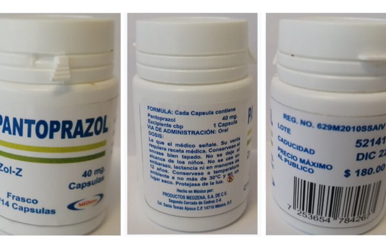 Cofepris emite alerta por producto falso Zol-Z Pantoprazol