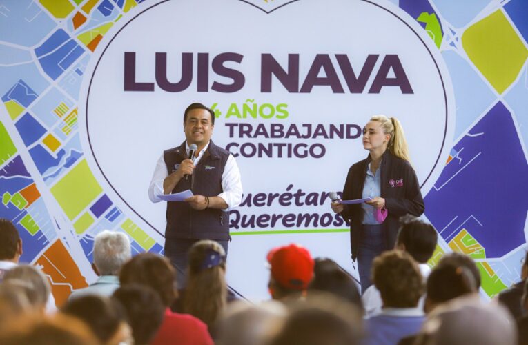 Luis Nava presenta resultados en centro histórico