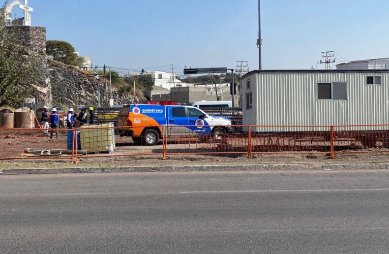 Detienen temporalmente obras de nuevo puente en Bernardo Quintana