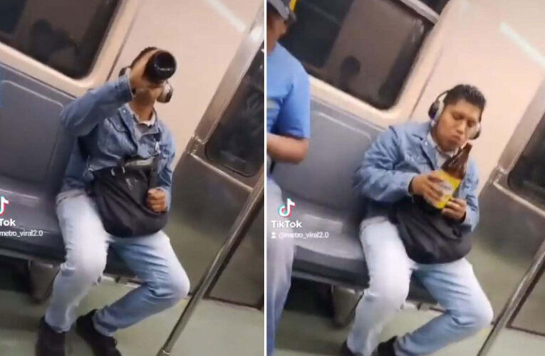 Video viral en el Metro de la CDMX desata polémica por hombre tomando caguama