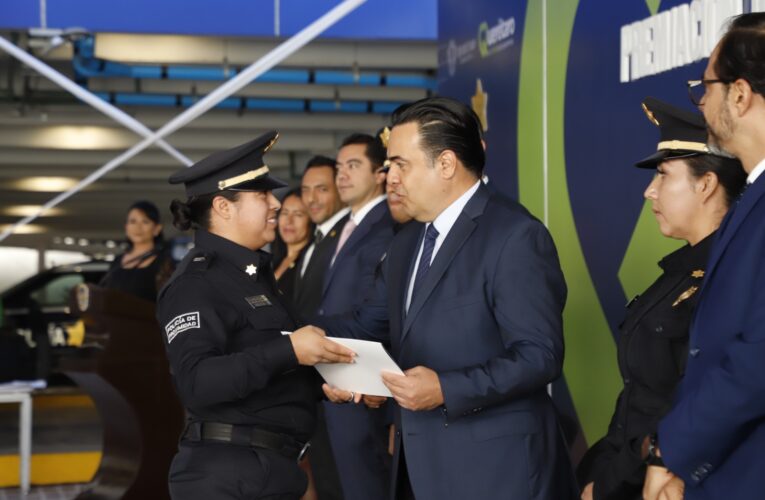 18 policías municipales de Querétaro son reconocidos por su desempeño