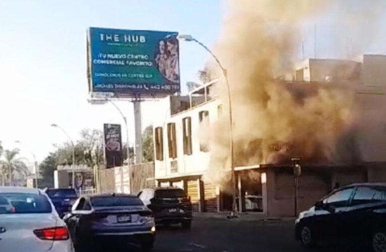 Se registra incendio en tortería de Bernardo Quintana