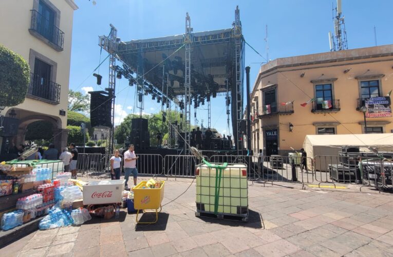 Preparativos para la noche de este 15 de septiembre dan incio