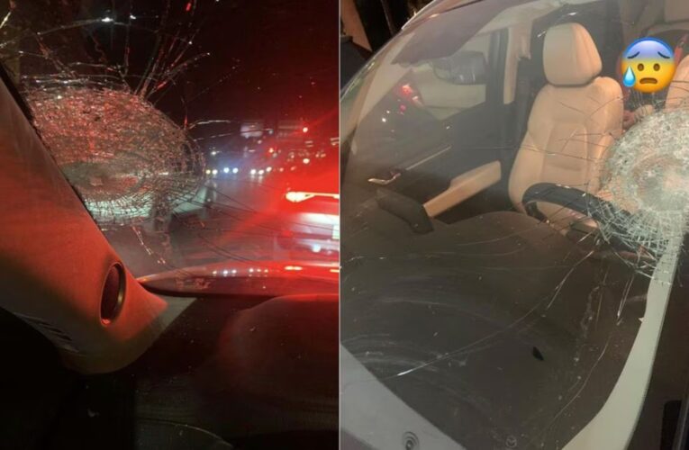 Denuncian ataques con piedras a vehículos sobre la carretera 57 en SLP