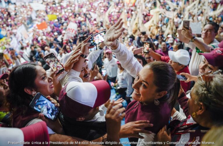 Claudia Sheinbaum promete continuidad para el tren México-Querétaro si llega a la presidencia