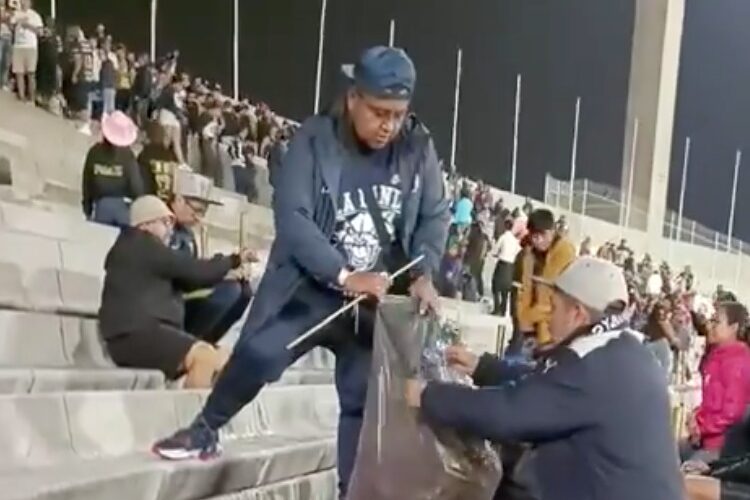 La Rebel limpia el Estadio Olímpico Universitario tras victoria de Pumas ante Guadalajara