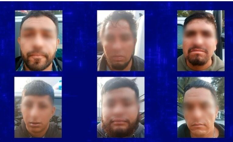 Capturan a seis hombres armados en una persecución