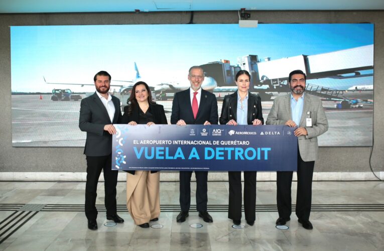 Querétaro despega hacia Detroit: inauguran vuelo que une dos grandes destinos