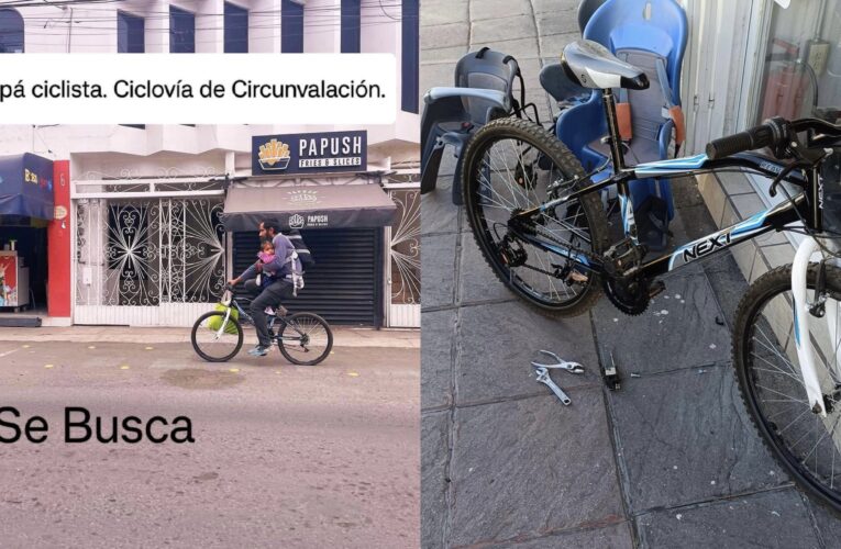 Comunidad ciclista apoya a padre con equipo de seguridad y bici nueva