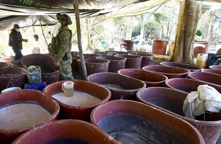 Descubren mega laboratorio de drogas sintéticas en Sonora