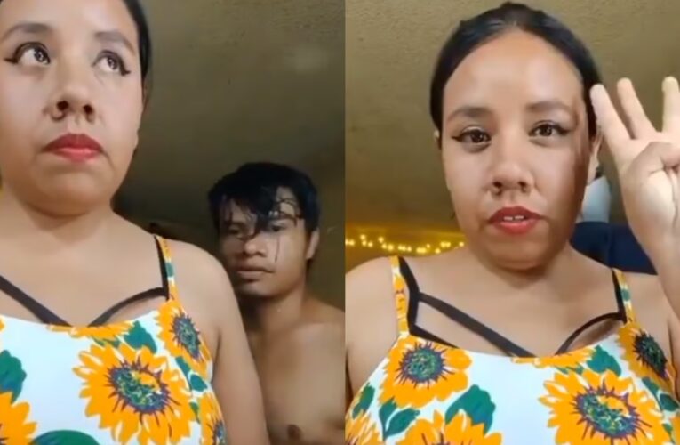 Mujer es golpeada por su pareja en plena transmisión en vivo