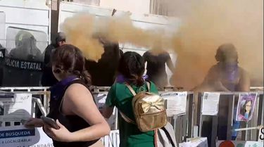 Violencia policial en manifestación del 8M en Zacatecas