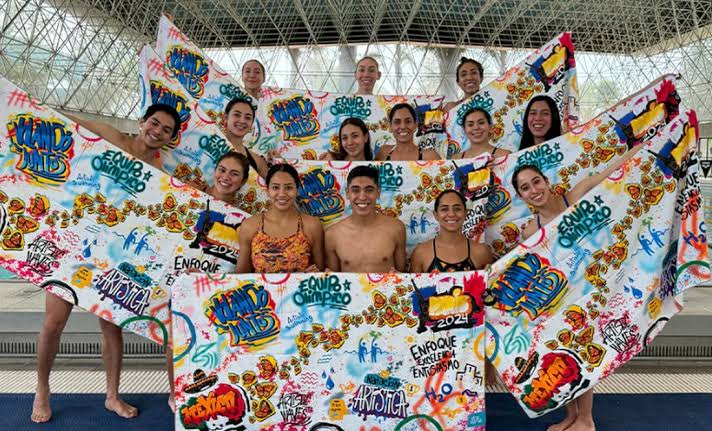 Selección Mexicana de Natación artística vende toalla para Juegos Olímpicos de París 2024