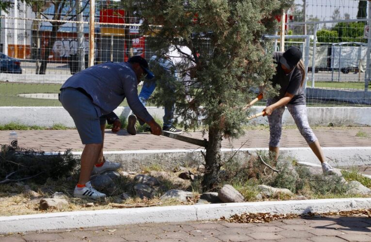 Recuperan espacios públicos a través de jornadas en favor de la comunidad