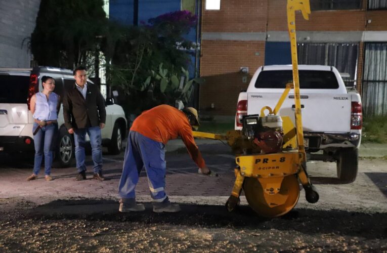 Realizan supervisión de trabajos de bacheo en el municipio de Querétaro