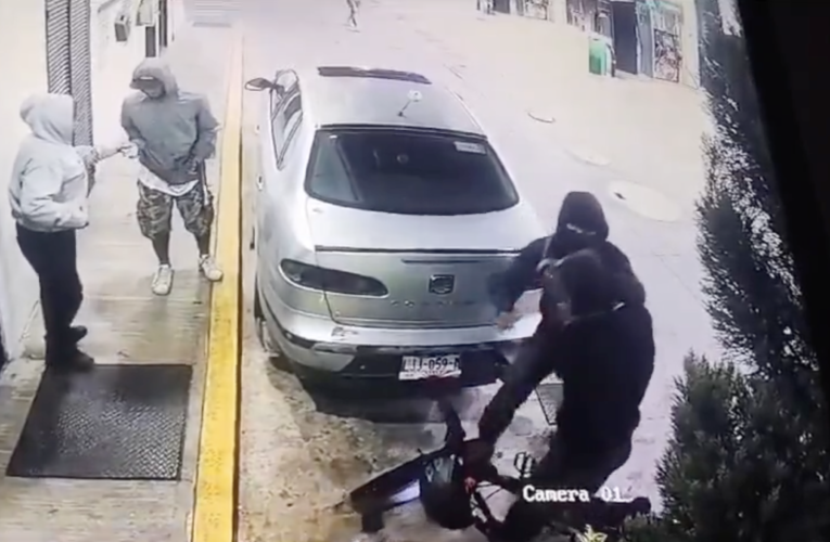 Captan violento asalto en gasolinera de Querétaro