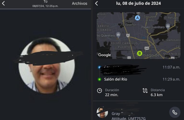 Presunto intento de secuestro por medio de app de transporte privado en Qro. 