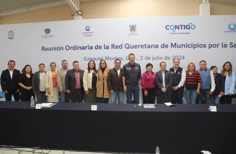 Realizan Primera Reunión Ordinaria de la Red Queretana de Municipios por la Salud 2024
