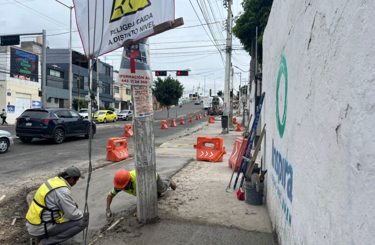 Arrancan trabajos para ciclovía de avenida Corregidora en Qro