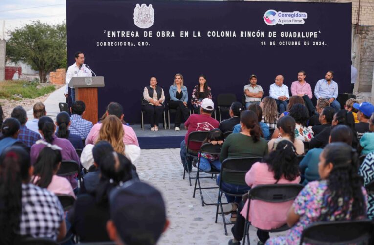 Entrega Chepe Guerrero urbanización de calles en La Negreta