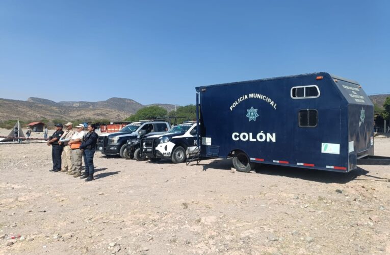 Instalación del Centro de Mando en la Presa La Soledad