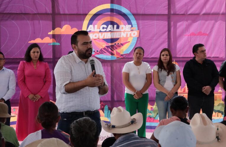 Ejido Patria recibe la Jornada “Alcalde en Movimiento” encabezada por Gaspar Trueba