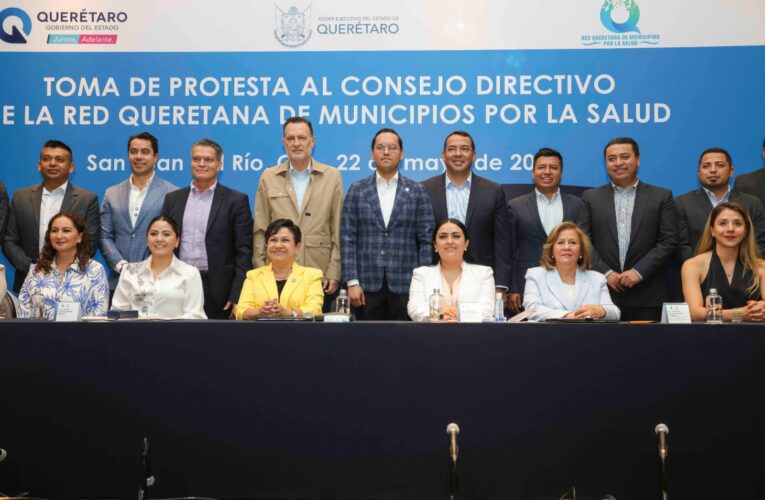 Chepe Guerrero asume la presidencia de la Red Queretana de Municipios por la Salud