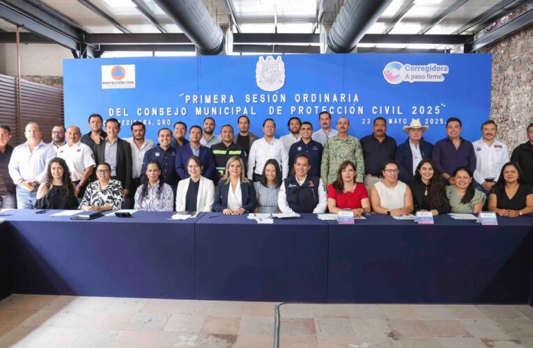 Corregidora fortalece estrategia interinstitucional de Protección Civil ante temporada de lluvias