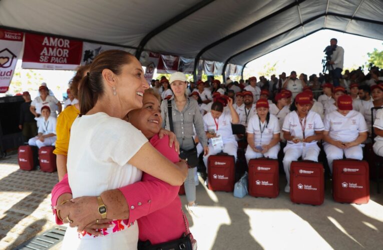 Sheinbaum arranca Programa Salud Casa por Casa en tres estados y lanza mensaje de apoyo a migrantes