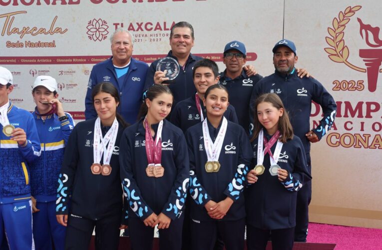 Tenistas queretanos conquistan el tercer lugar nacional en los Juegos CONADE