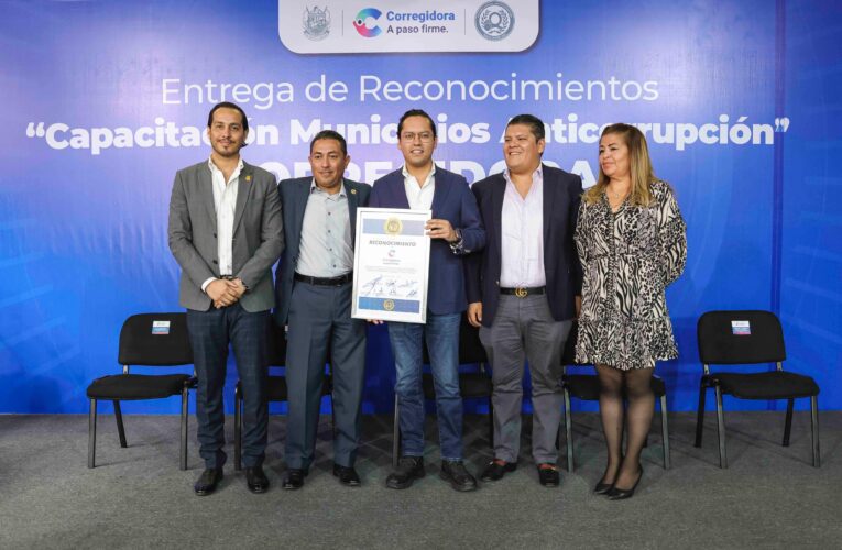 Corregidora recibe reconocimiento como “Municipio Anticorrupción”