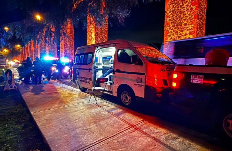 Aplican mil 404 pruebas en operativo de alcoholimetría; 37 personas detenidas