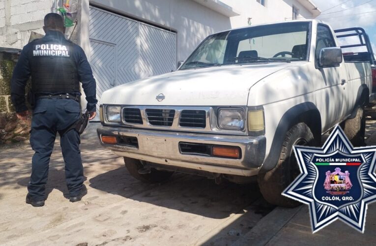 Policía de Colón asegura vehículo con reporte de robo vigente en la comunidad de San José Los Quiotes