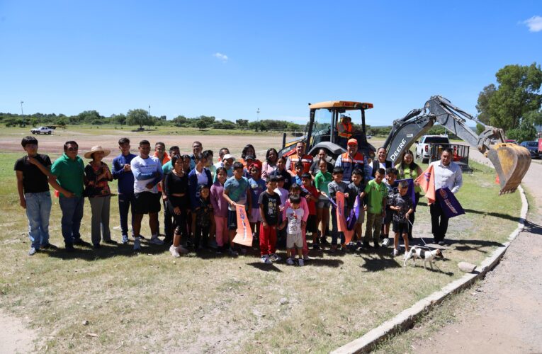 Inicia la obra de ampliación de la pista de atletismo en la Unidad Deportiva de Colón