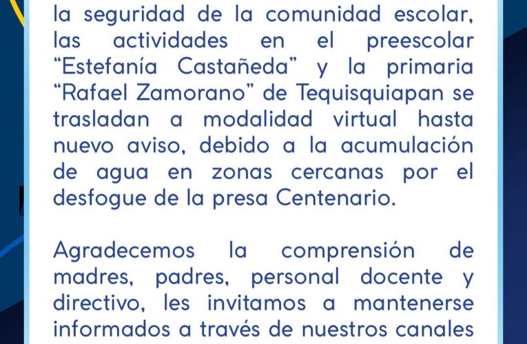 USEBEQ traslada a modalidad virtual a dos escuelas de Tequisquiapan por medidas preventivas